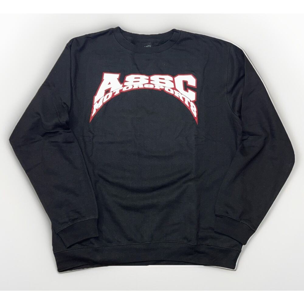Anti Social Social Club “ASSC Motorsport” Black Crewneck Sweater Size XL